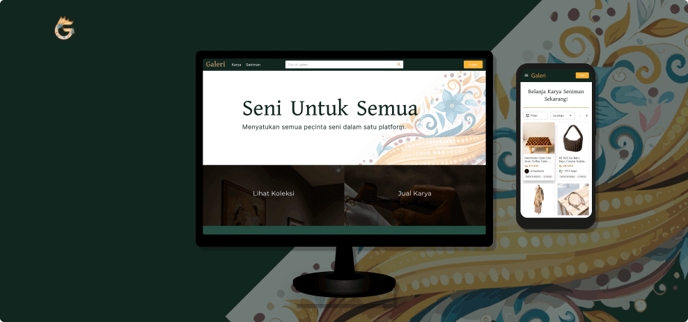 Galeri.art interface